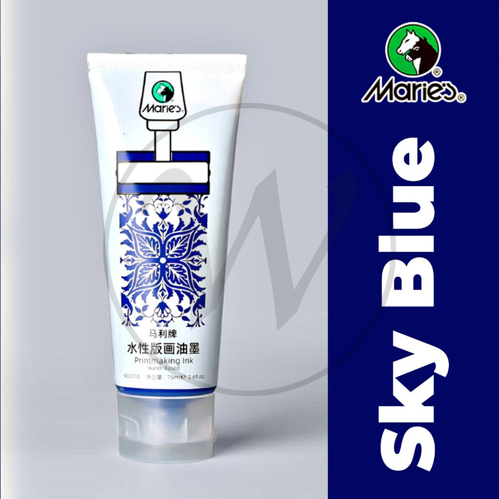 [WETAS] Marie’s C710 75ml Water-Based Printmaking Lino Ink For Lino Block Printing • Silk Screen • Creative Art Projects