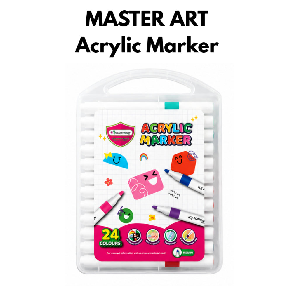 [WE-ARTS] Master Art Round Acrylic Marker (12c/24c/36c)