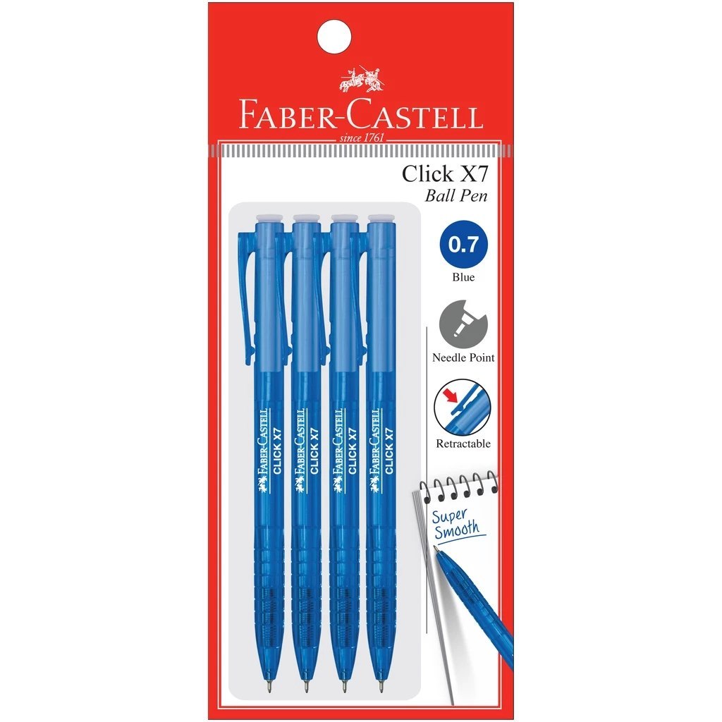 [WE-ARTS] Faber-Castell Click X7/X5 Ball Pen Click X5 X7