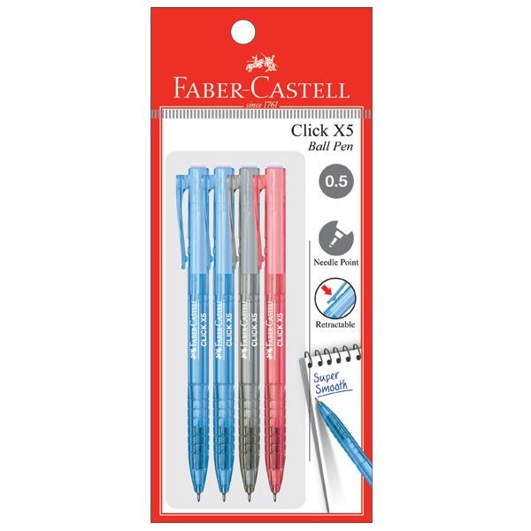 [WE-ARTS] Faber-Castell Click X7/X5 Ball Pen Click X5 X7