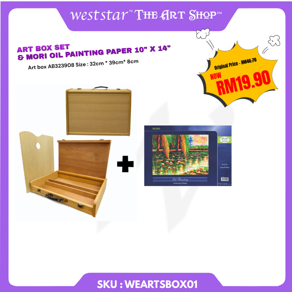 [WE-ARTS] Art Box Set with Mori Paper Oil Painting Paper MOTHERS DAY PROMO CAMPAIGN