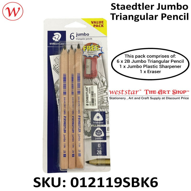 Staedtler Jumbo Pencil 6pcs/blister