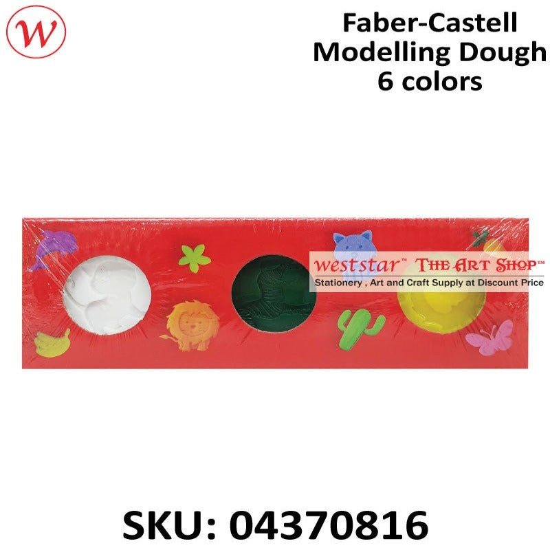 Faber-Castell Modelling Dough (Clay / Plasticine / Tanah liat) | 6 colors