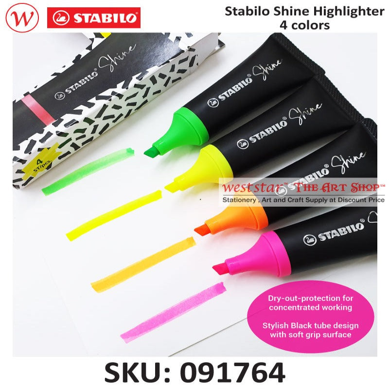 Stabilo Shine Highlighter Set | 4 Colour