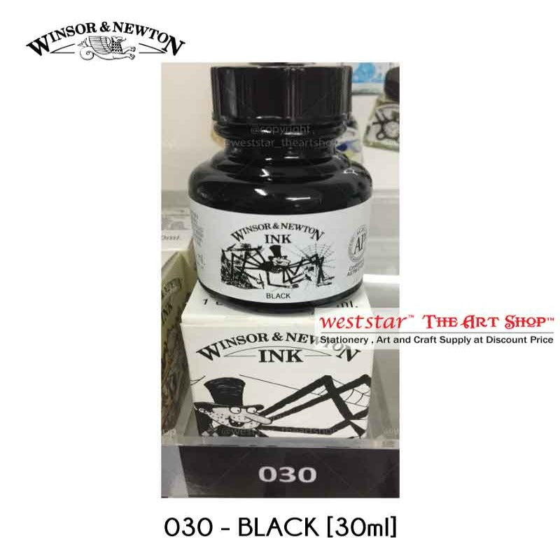 Winsor & Newton Drawing Ink 30ml - BLACK