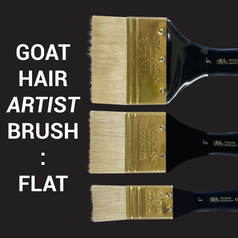 Winsor & Newton Goat Hair Brush | Flat