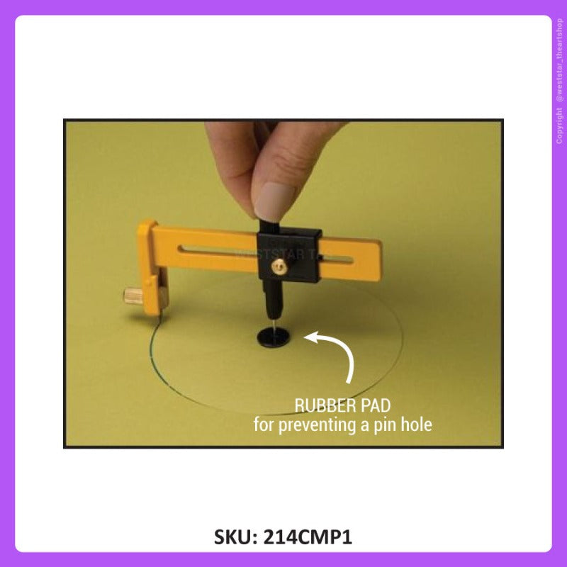 OLFA Circle Cutter, Olfa Rotary Cutter, OLFA Compass Cutter (Cuts 1cm ~ 15cm) CMP-1