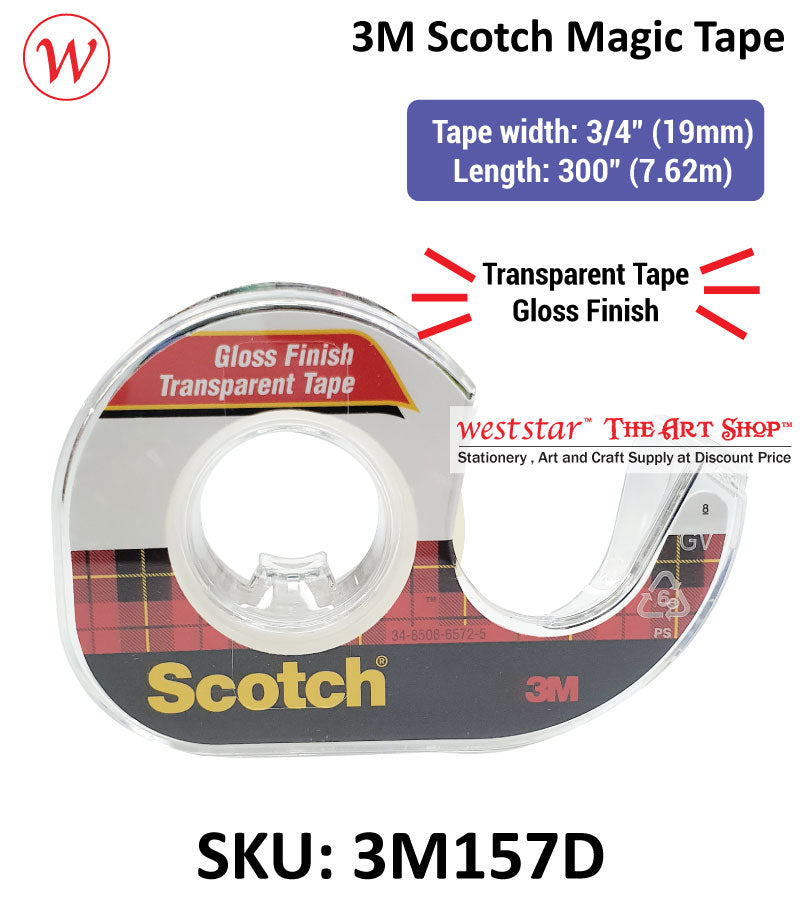 3M Scotch Transparent Tape | 19mm * 7.62m