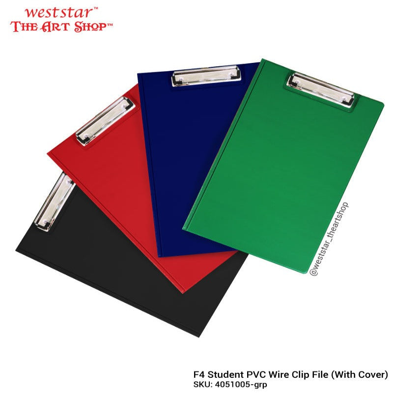 Plastic Wire File Weststar / The Art Shop | Buy F4 Student Wire Clip File (PVC) | Emi ...