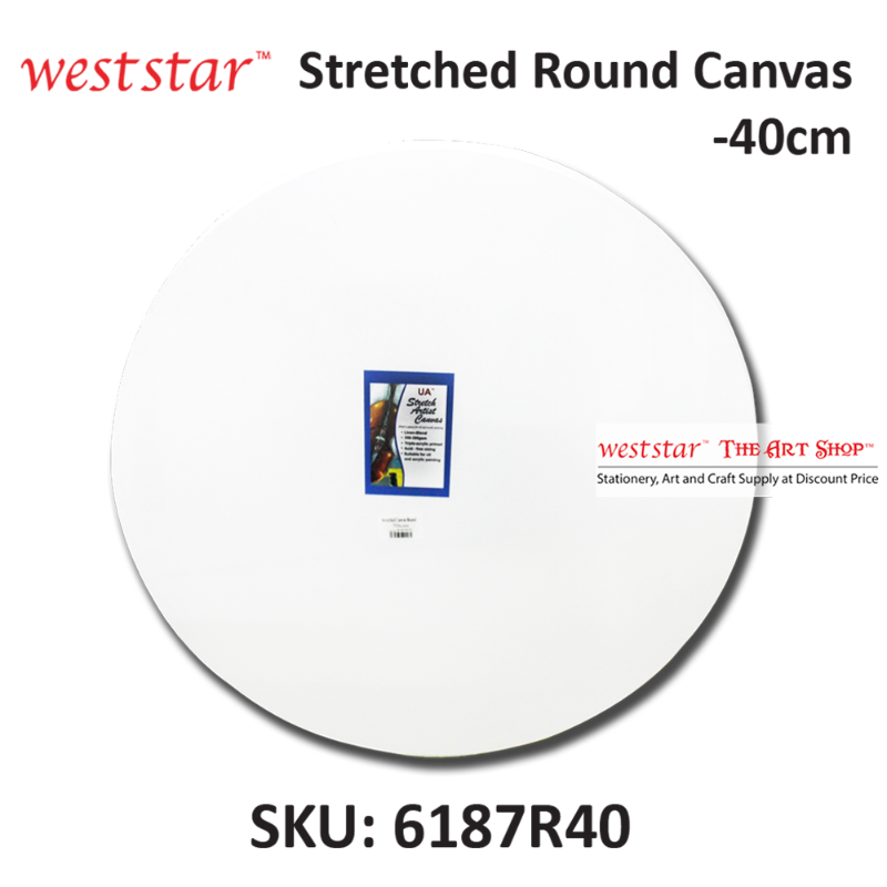 Stretched Canvas (Primed) - Linen Blend | ROUND