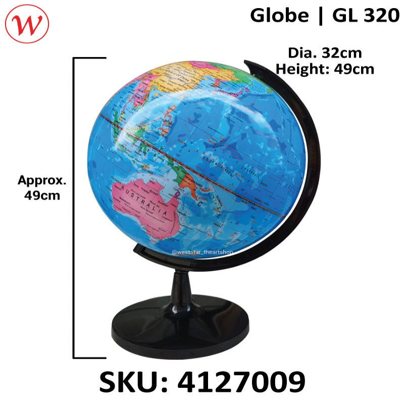 Rotary Globe with Plastic Stand