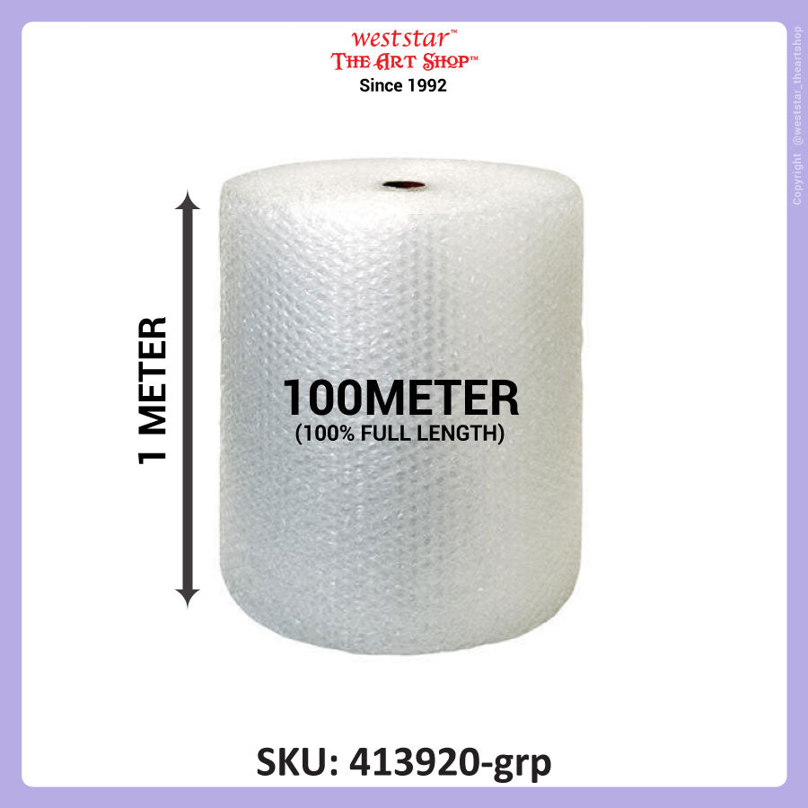 Bubble Wrap (Single Layer / Double Layer) | 1meter x 100meter (100% FULL LENGTH)