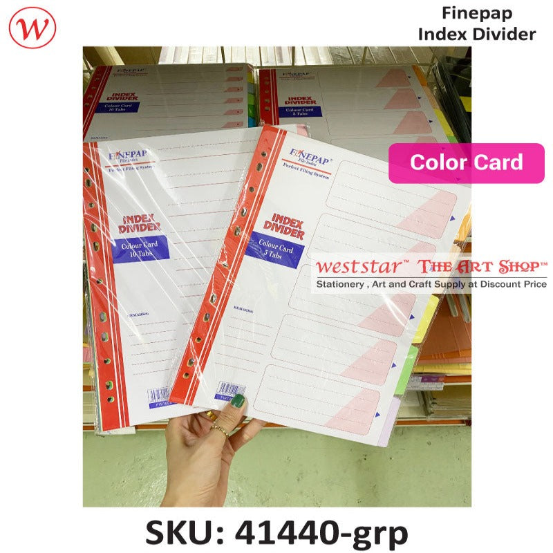 Finepap Index Divider (Color Card) | A4