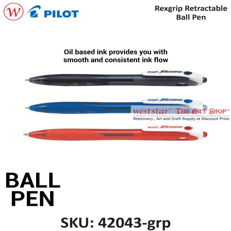 Pilot Rexgrip Retractable Ball Pen