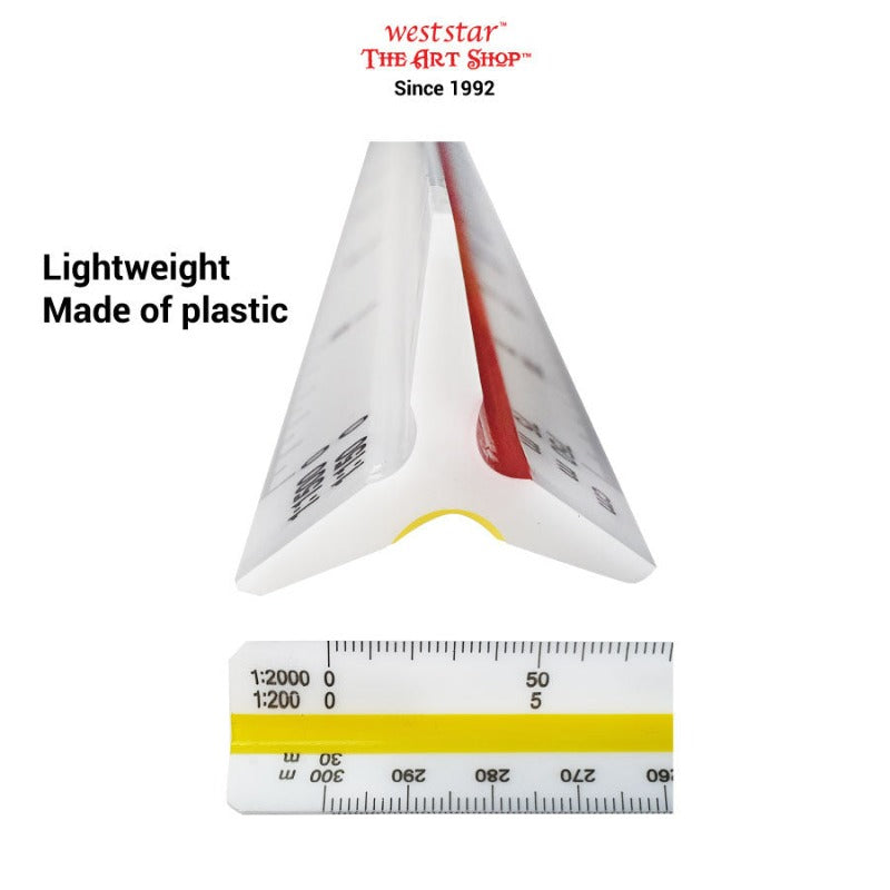 Graphix Plastic Triangle Ruler Weststar / The Art Shop | Buy Triangle Plastic Scale Ruler (For ...