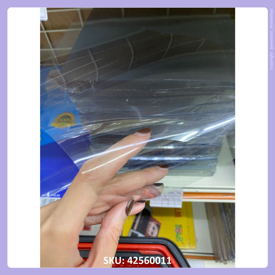 A4 Rigid Sheet, Plastic Cover, Transparent Sheet, Plastic Sheet (100pcs/pkt)