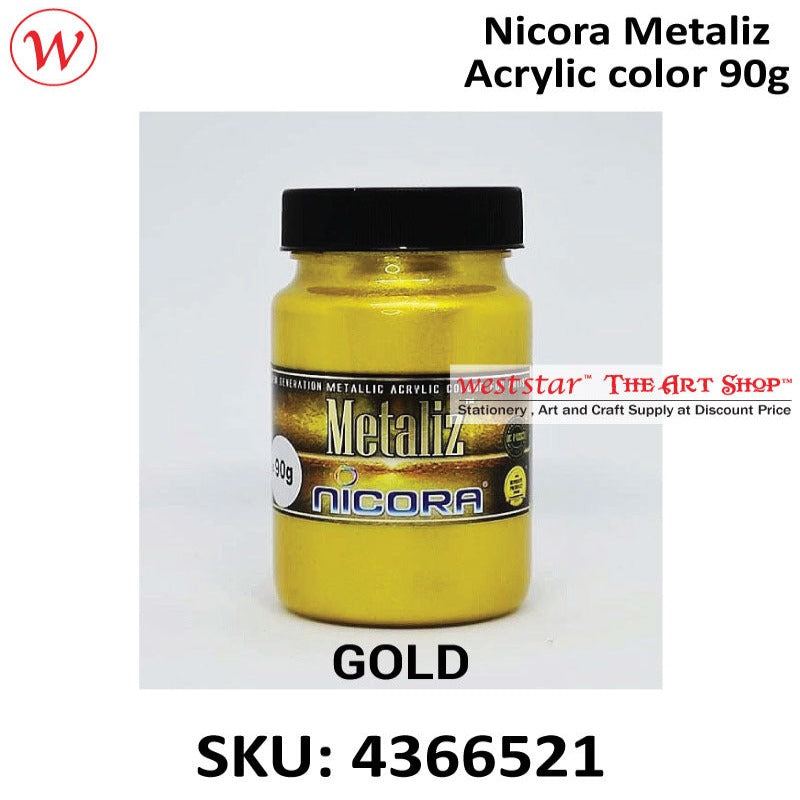 Metaliz Acrylic Colour 90g | M-01 Gold