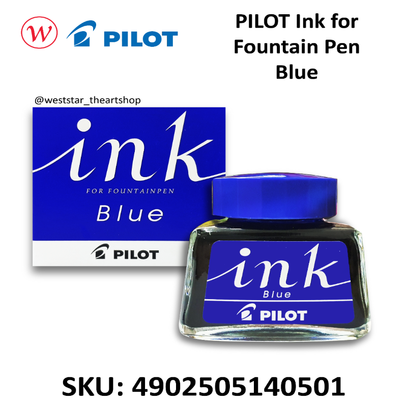 Weststar / The Art Shop | Buy PILOT Ink for Fountain Pen Blue Online at ...