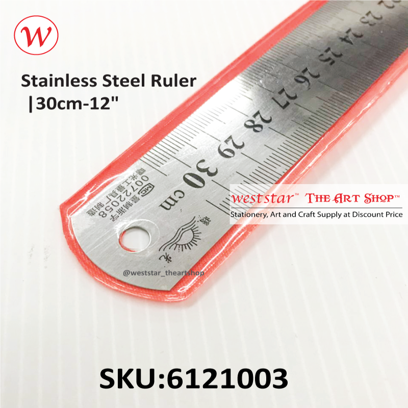 Stainless Steel Ruler |30cm-12"