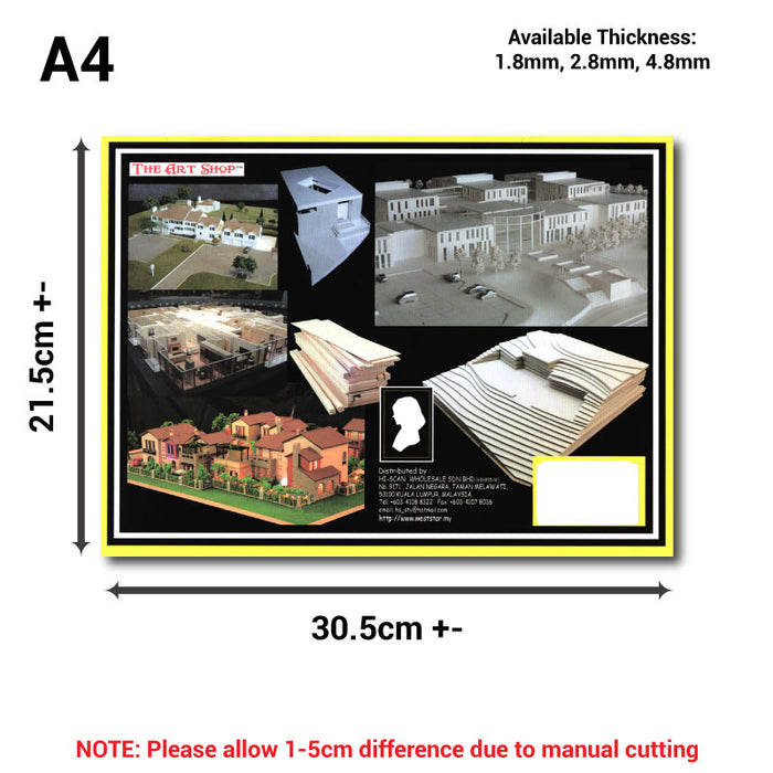 Model Making Boards PVC Model Board for Scale Model Building | Architecture | Weststar The ...