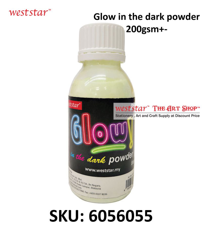 Glow In The Dark Powder for crafts or DIY in plastic bottle(not in used)