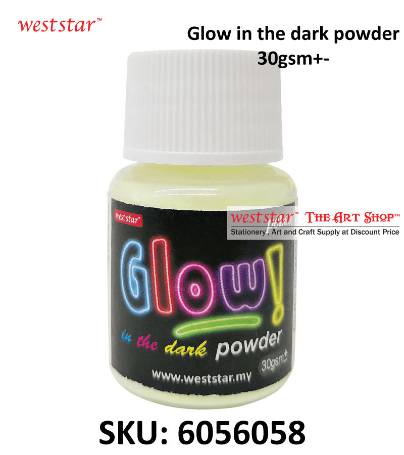 Glow In The Dark Powder for crafts or DIY in plastic bottle(not in used)