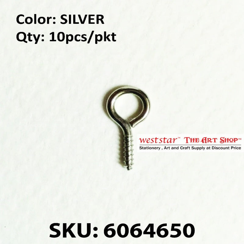 SILVER Sheep Eye Nails Screw 15mm*10pcs