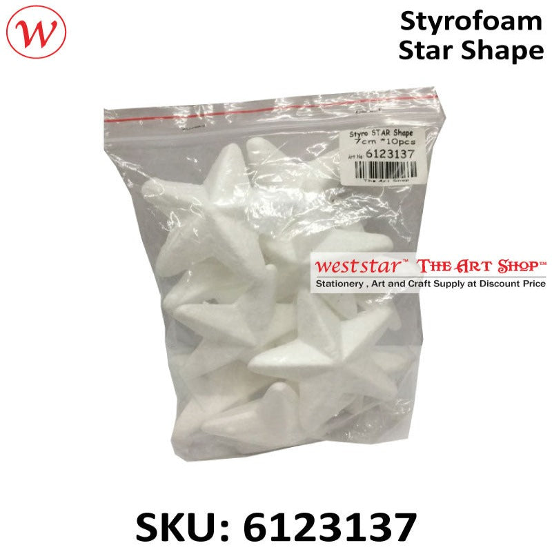 Styrofoam Star Shape (10pcs) | #7