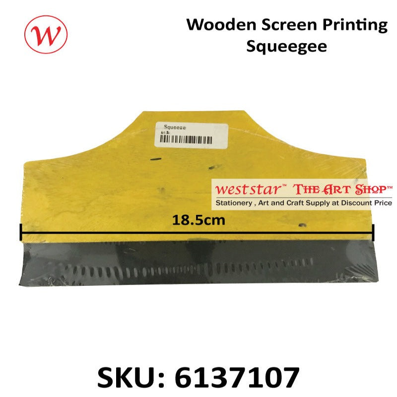 Squeegee - Wooden handle - for screen printing