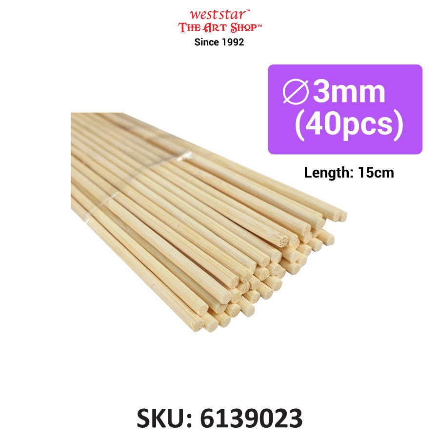 Bamboo Stick, Wood Stick, Wooden Stick (Round)