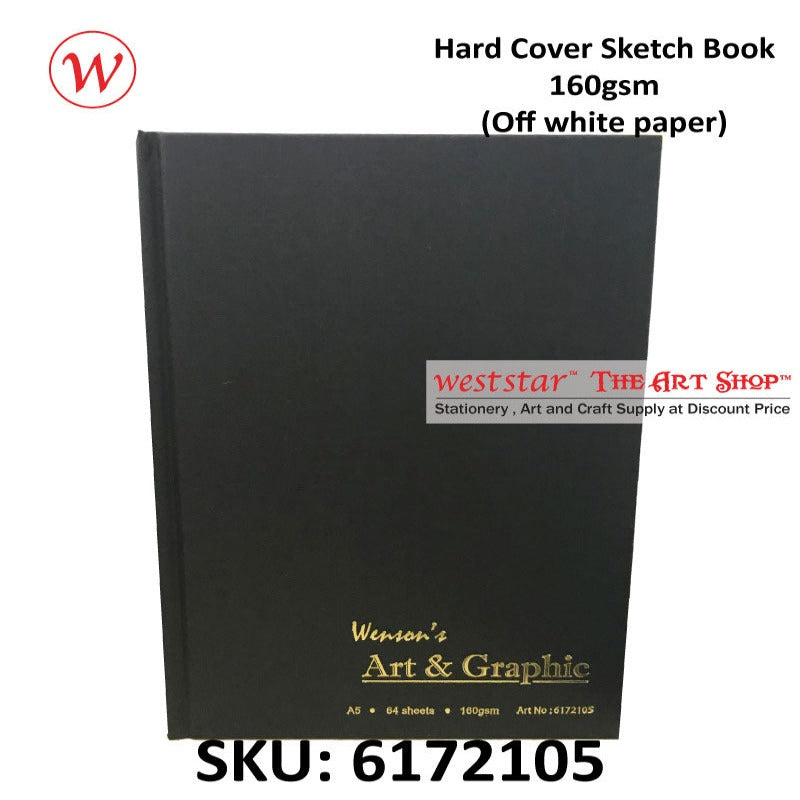 Wenson's Art & Graphic Sketch Book - A5 Size (HARD COVER)