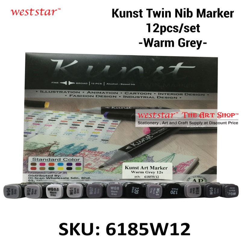 Kunst - Warm Grey Set 12pcs