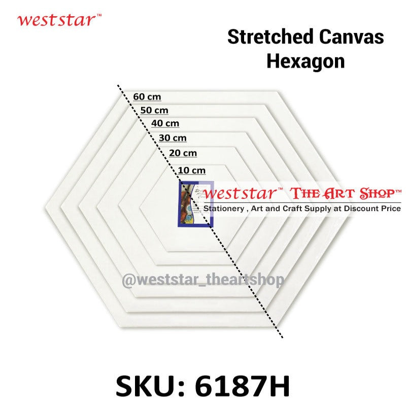 Stretched Canvas - Hexagon