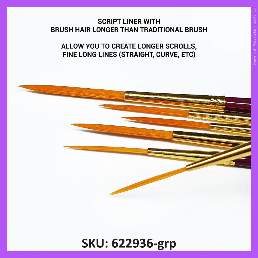 ARTYS Script Liner Brush High Quality Liner Lettering Brush