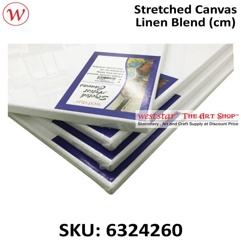 Stretched Linen Blend Canvas - cm