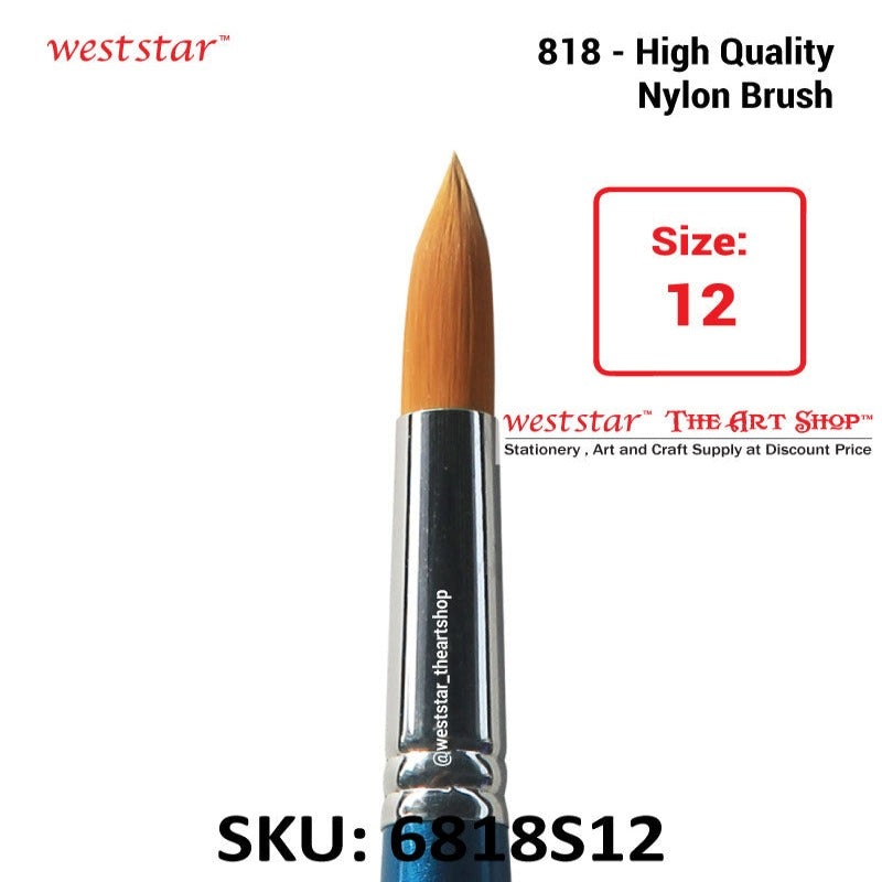 High Quality UA 818-S Nylon Brush Round | Weststar The Art Shop