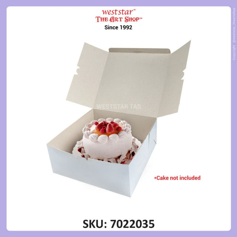 White Cake Box 12x12x5inch (30x30x12cm)