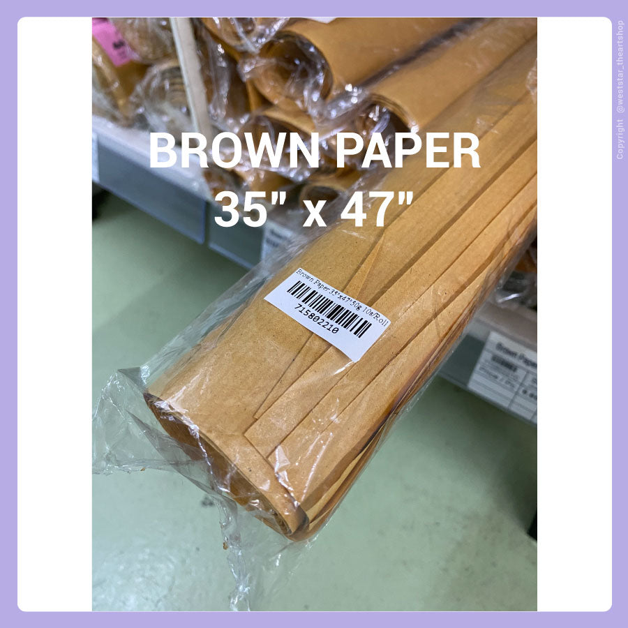 Brown Paper (50gsm) 35"x 47" | 10sheets / 50sheets