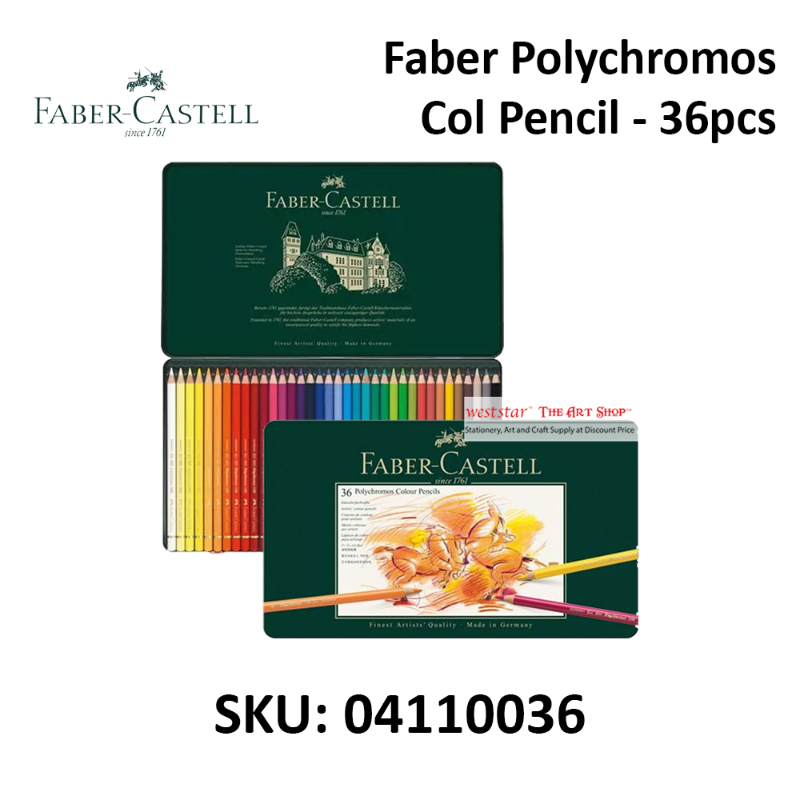 Faber Polychromos Col Pencil - 36pcs