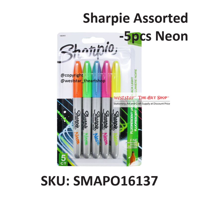 Sharpie Assorted -5pcs Neon