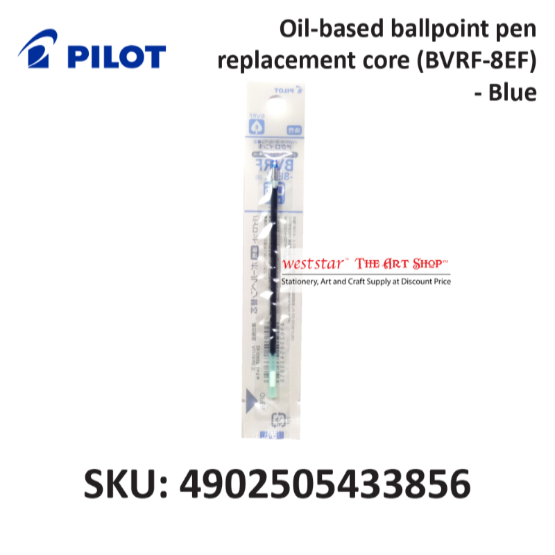 Oil-based ballpoint pen replacement core (BVRF-8EF)- Blue