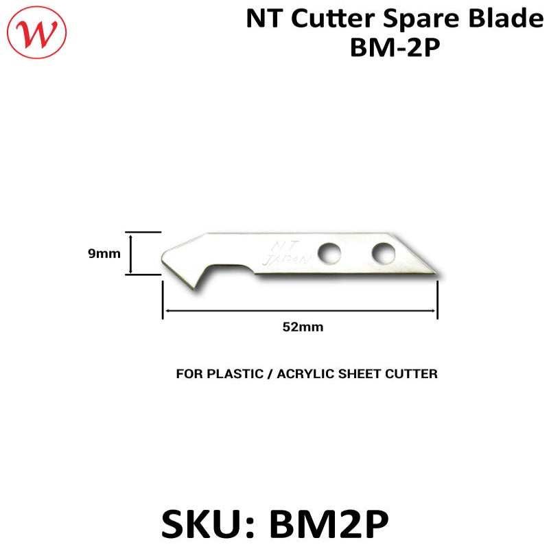 NT Spare Blade (6 blades) BM-2P | For Plastic / Acrylic Sheet Cutter