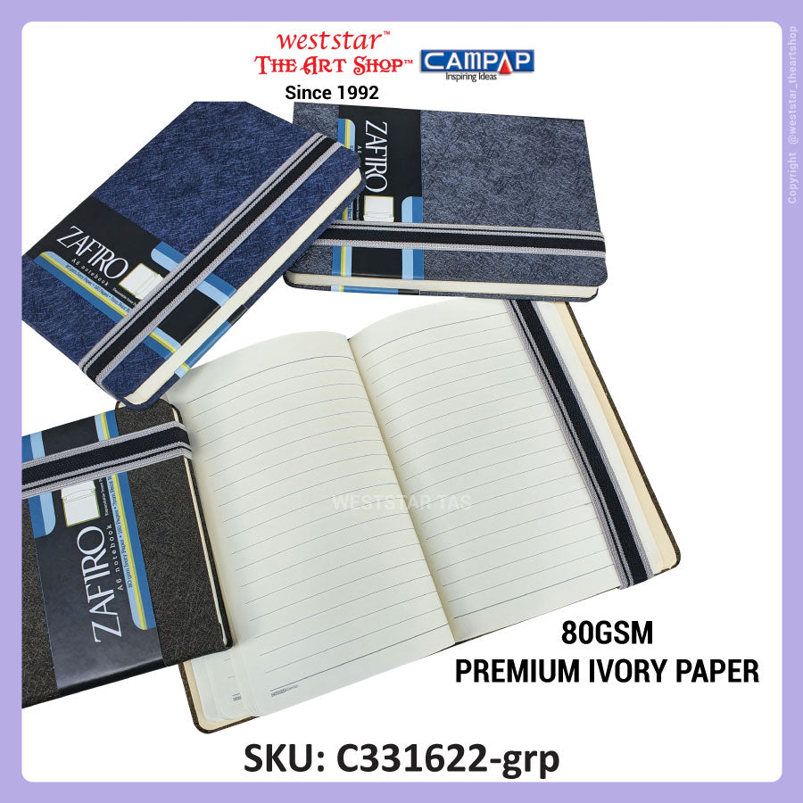 A6 Campap Zafiro Notebook (CE33162) | METALLIC COVER