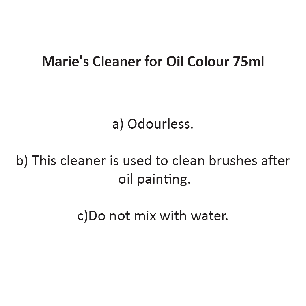 Marie's Brush Cleaner 75ml (No. 700) | For Oil Color