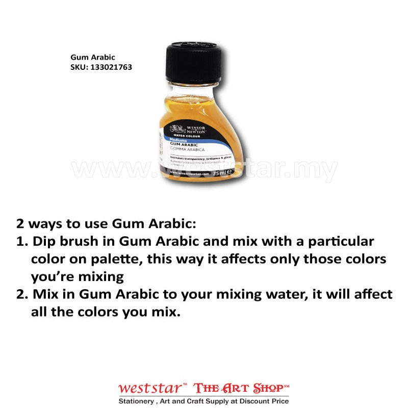 Winsor & Newton Gum Arabic 75ml | For Water Colour