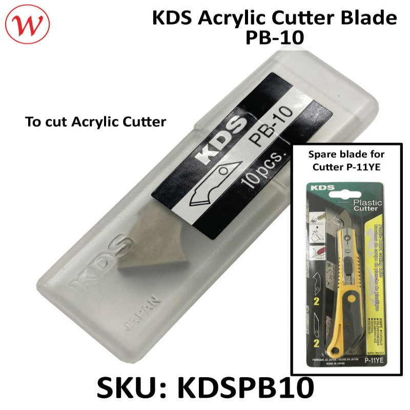 KDS Acrylic Cutter Blade / Plastic Cutter Blade | PB-10 (For cutter P-11YE)