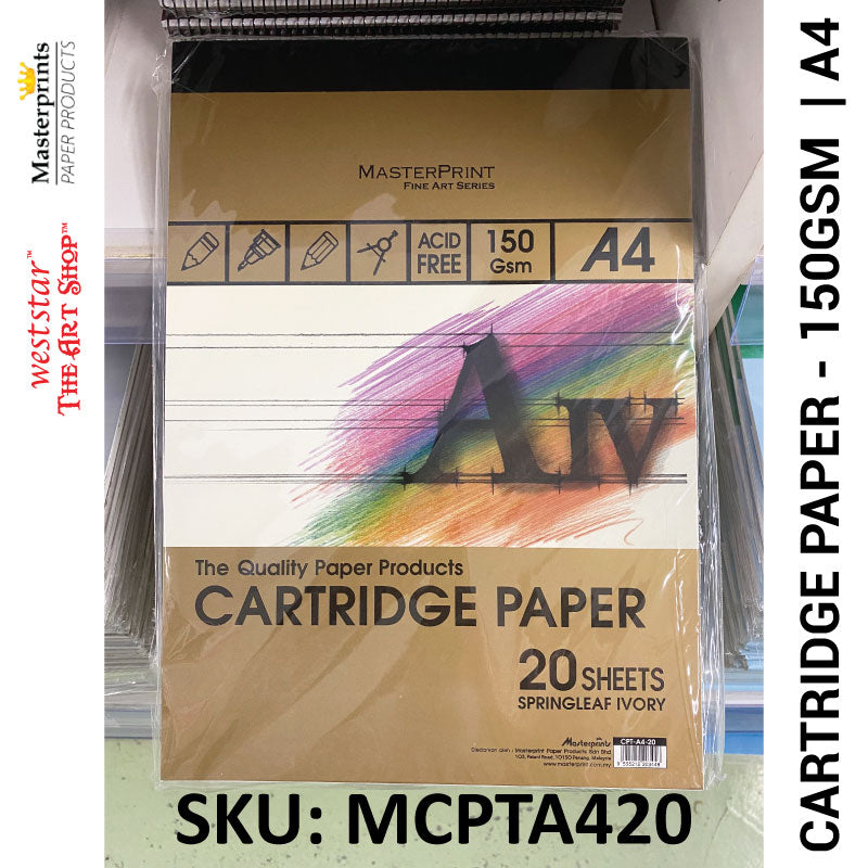 Weststar / The Art Shop | Buy A4 Masterprint Cartridge Paper (20sheets ...