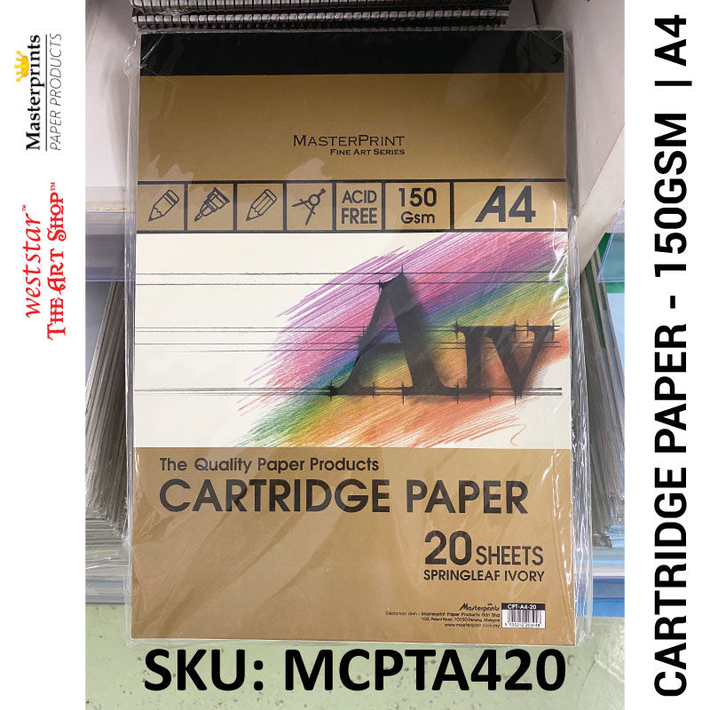 A4 Masterprint Cartridge Paper (20sheets) | 150gsm