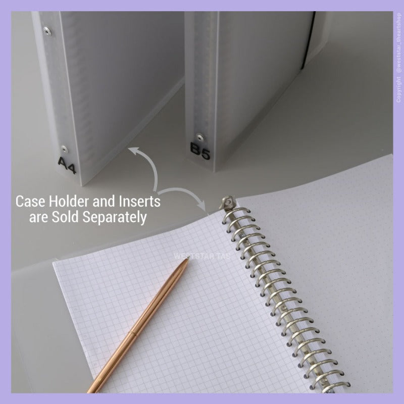 Handwriting A5 Organizer Case Holder (PP) , Inserts (Sold Separately)