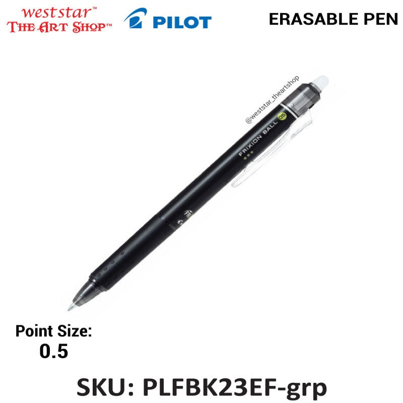 Pilot Frixion Retractable Erasable Ball Pen | 0.5mm